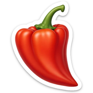 pointy red pepper sticker
