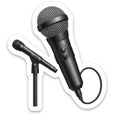 boom microphone sticker