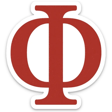 Ф in the style of the provided example sticker