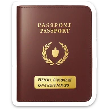 french passport sticker