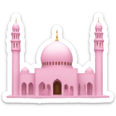 Light pink mosque  sticker