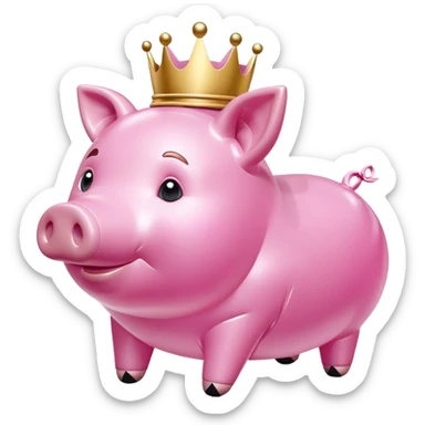  jeff koons inflatable princess pig  sticker