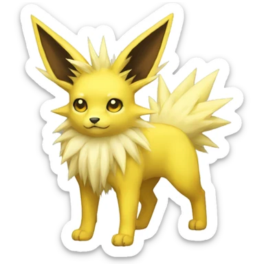 Jolteon full body sticker