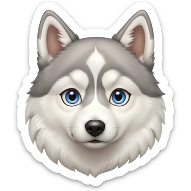 Huskcat Siberian husky sticker