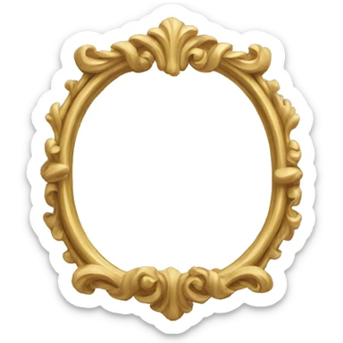 Fancy mirror  sticker