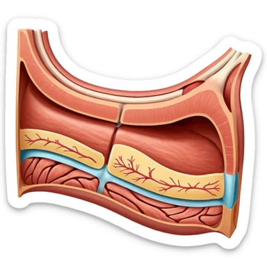 Human body muscle anatomy sticker