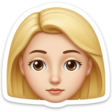 Side eye face sticker