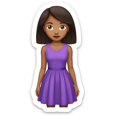 Light skinned black woman with bbl and dark brow hair sticker