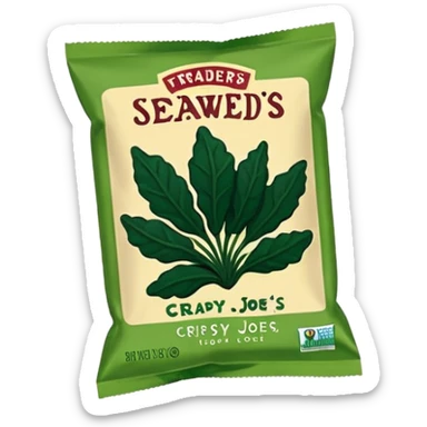 seaweed snack trader joes  sticker