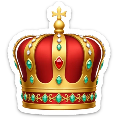RED Crown King sticker