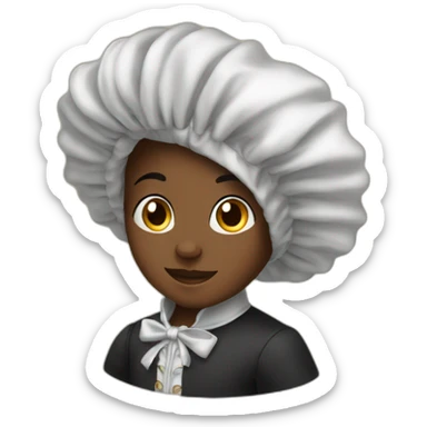 Tismey boy yet a satin bonnet sticker