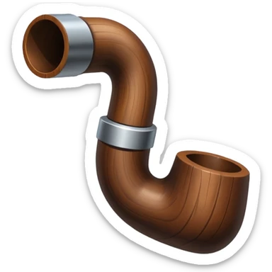 pipe en bois sticker