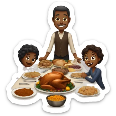 thanksgiving dinner  sticker