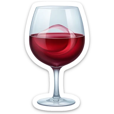 a glass of wine sticker