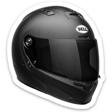 bell hp777 helmet with the low visor.  sticker