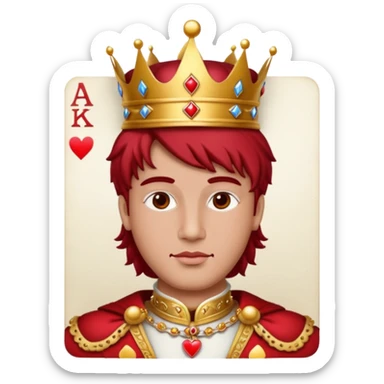 King of Hearts sticker