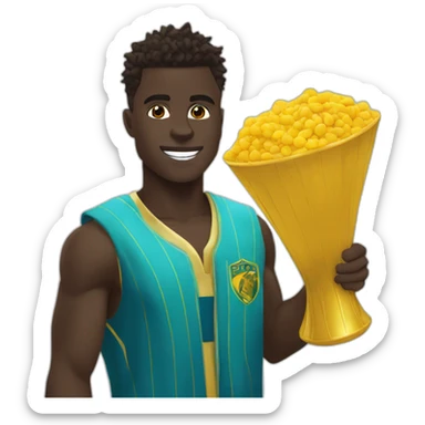 moses simon qui célèbre sticker
