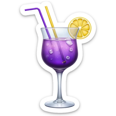 Purple Yellow Cocktail  sticker