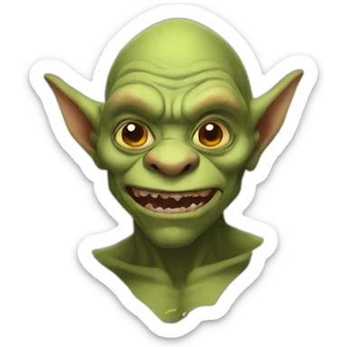 ugly goblin sticker
