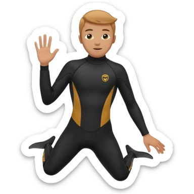 diver wetsuit only wetsuit sticker