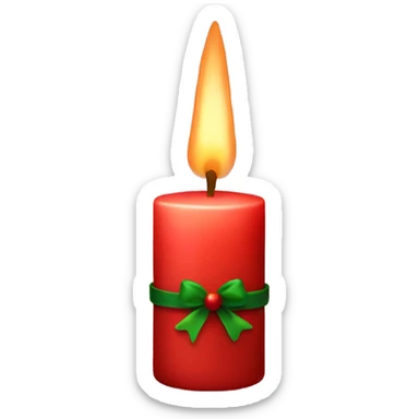 christmas candle  sticker