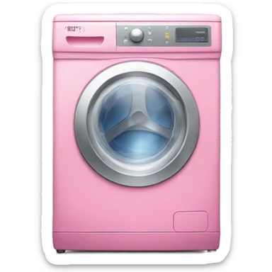 Pink washing machine  sticker