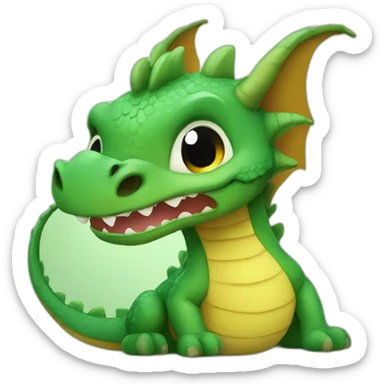 dragon cute baby sticker