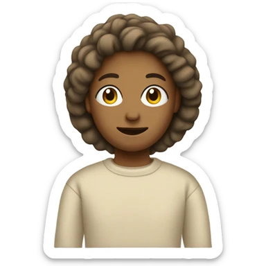 Beige sweatshirt sticker