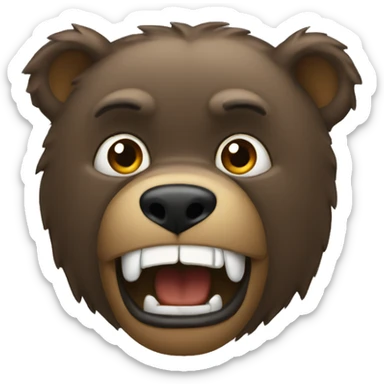 ours aggressif sticker