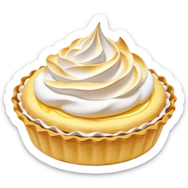 Lemon tartlet with meringue on top sticker