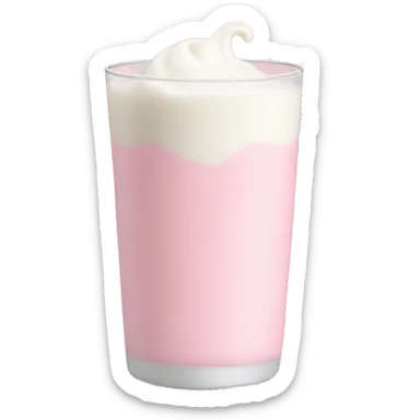 pastel pink milk sticker