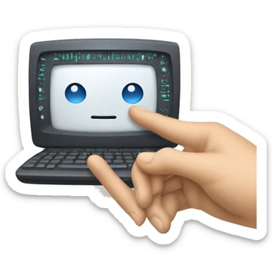 Computer controlling human using a phone sticker