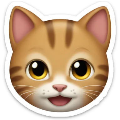 Kitty tickle sticker