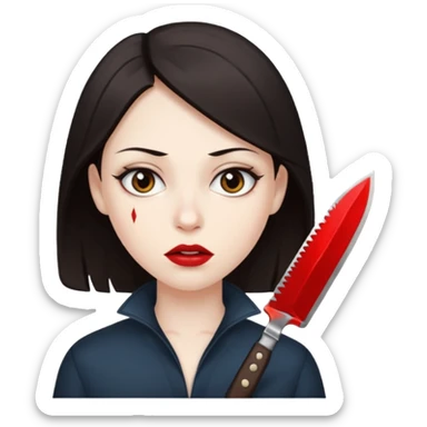 SERIAL KILLER WİTH KNİFE sticker