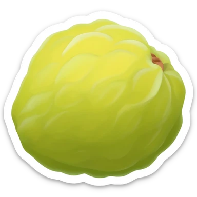 Chikoo fruit emoji sticker