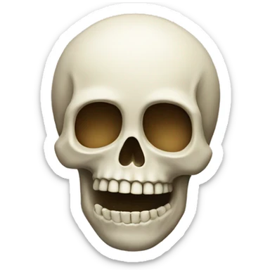 skull with an ok sign sticker