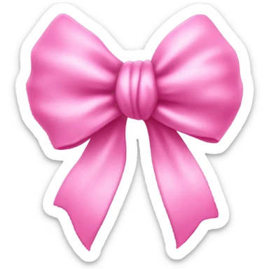Pink bow  sticker