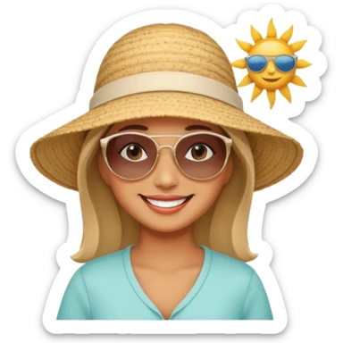 Coastal Town woman sticker