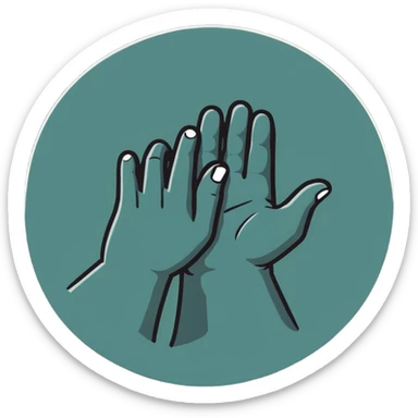 hands framing a shot like a director sticker