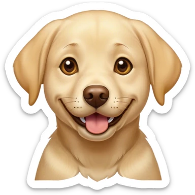 yellow labrador in love sticker