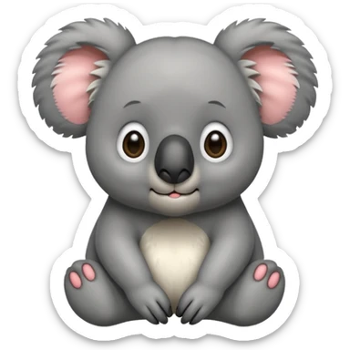 Nervous koala sticker