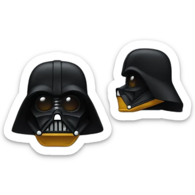 Mickey style dark vador sticker