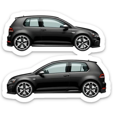 Black Edition Golf R MK7 on the side sticker