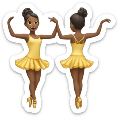 Danseuse jazz pirouette  sticker