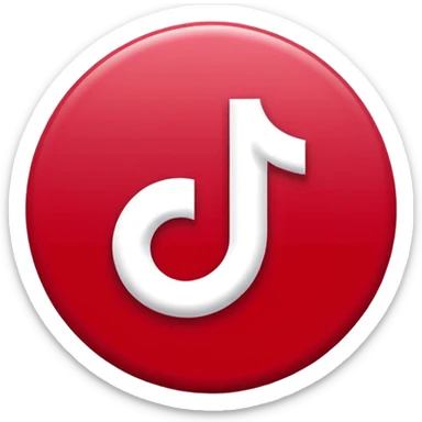 Tiktok logo emoji and original style sticker