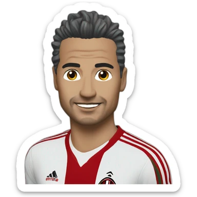 roberto-baggio-a-ac-milan sticker
