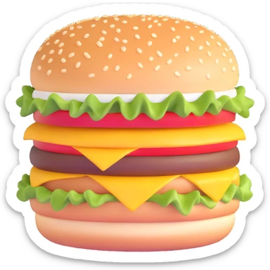 burger sticker
