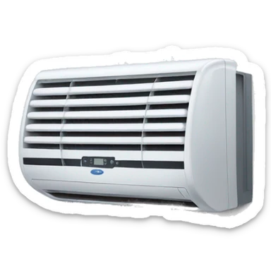 Air Conditioner flowing air sticker