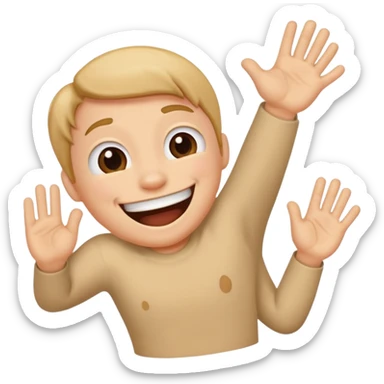 Hand slapping a butt sticker