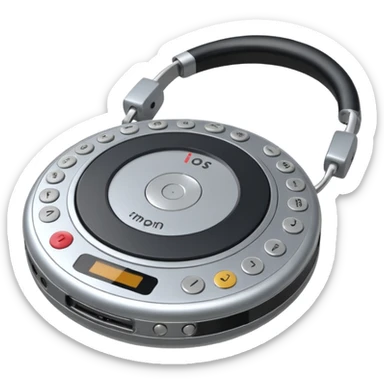 circular walkman sticker